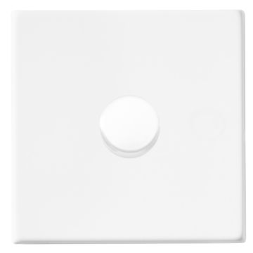 Image of Hamilton Hartland G2 100W LED Dimmer Switch 1 Gang Matt White