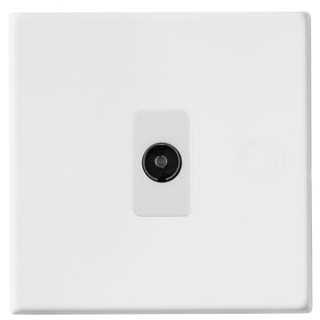 Image of Hamilton Hartland G2 Aerial Socket Isolated Female Matt White