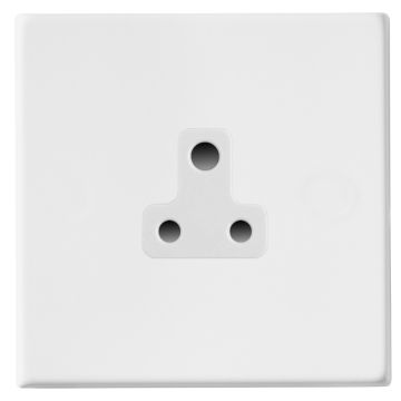 Image of Hamilton Hartland G2 5A Single Plug Socket 1 Gang Matt White
