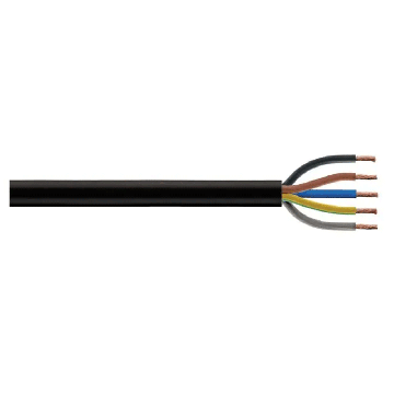 Image of H07RNF 5 Core 10mm Rubber Flexible Cable 1M