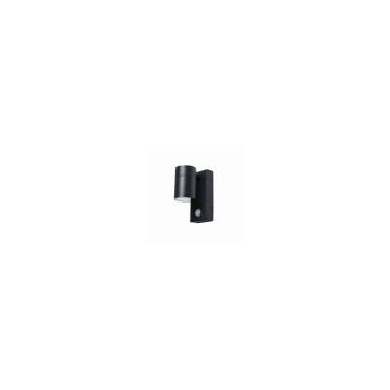 Forum Zink Leto GU10 Outdoor Spotlight PIR Black