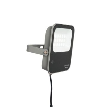 Image of Forum Denby Solar Floodlight 50W Remote Control 6500K Grey IP65