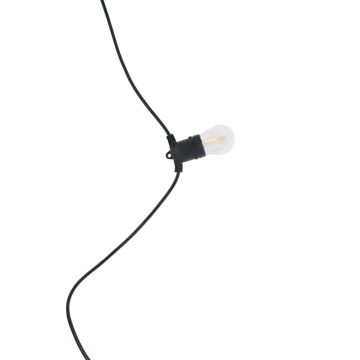 Image of Forum Wye Festoon Lights Solar LED 5W Black IP44