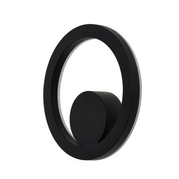 Image of Forum Eclipse Outdoor Wall Light LED 12W Black IP65