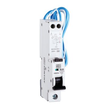 Image of MK Sentry RCBO 20A Single Pole B Curve H6835S