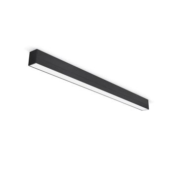 JCC Line of Light LED Linear 4ft Direct/Indirect 40W CCT DALI Black
