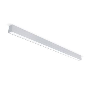 JCC Line of Light LED Linear 5' Mid/End EM Dir/Indirect 30-50W Silver