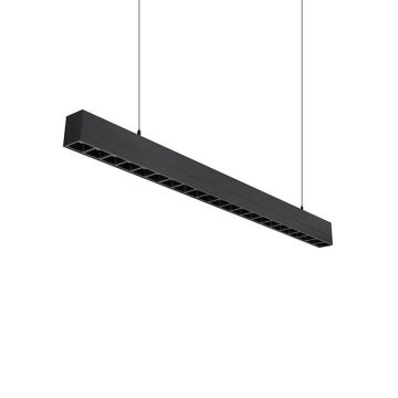JCC Line of Light LED Linear 4ft EM 24-40W CCT UGR Black
