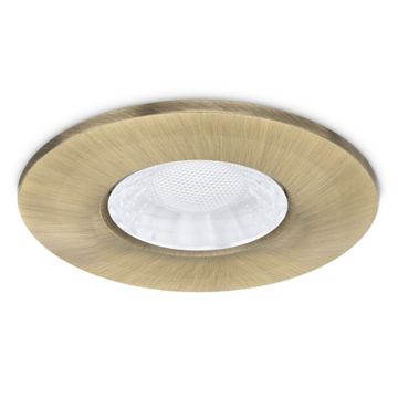 Image of JCC X50 Fire Rated LED Downlight Brass Bezel