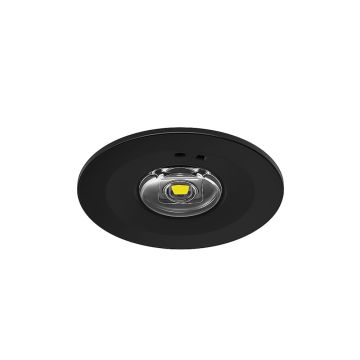 Image of JCC EscapeLUX Emergency Downlight 3W 6500K Corridor Lens Black ST IP65