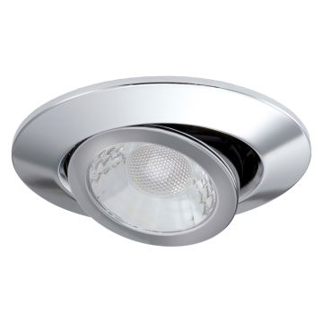 Image of JCC V50 LED Tilt Downlight Chrome Dimmable 7W 3000K 4000K IP20