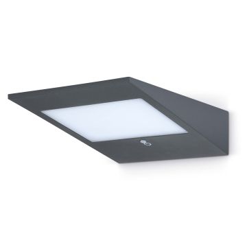 Image of JCC Square Solar Wall Light 2W IP54 3000K Anthracite