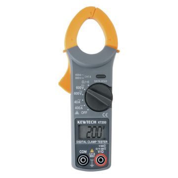 Image of Kewtech Digital 400A AC Clamp Meter Electrical Tester KT200