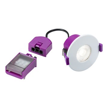 Knightsbridge SPKEVFML230V Fire Rated IP65 Fixed LED Downlight White
