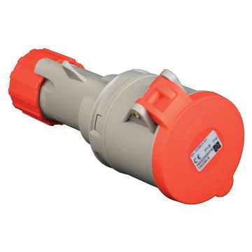 Image of Lewden 720146 16A Red Industrial Connector 5 Pin 400V IP44