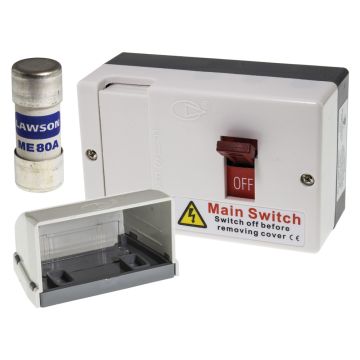 Image of Lewden Switch Fused Isolator 100A DP 240V Metal Enclosure