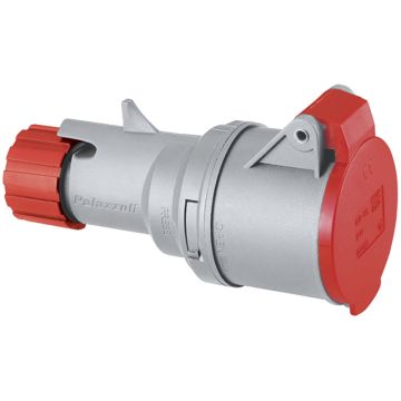 Image of Lewden 32A 4 Pin 415V Connector Red IP44