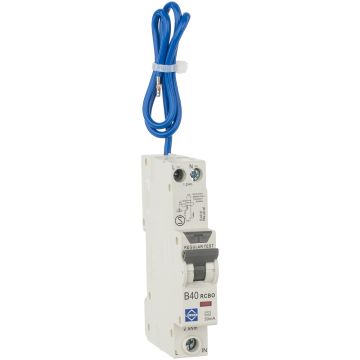 Image of Lewden RCBO 40A Single Pole 30mA 6Ka