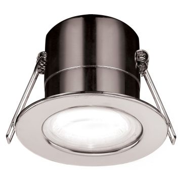 Image of Luceco 5W LED Downlight Fire Rated Fixed 3000K Polished Chrome