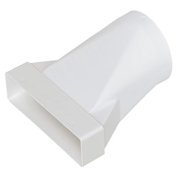 Manrose 100mm to 110mm x 54mm Round to Rectangular Adaptor 40701