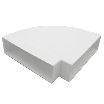 Manrose 110mm x 54mm Rectangular Horizontal 90 Degree Bend 40500