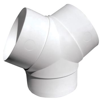 Image of Manrose Round Ducting Y Piece 100mm 4 Inch
