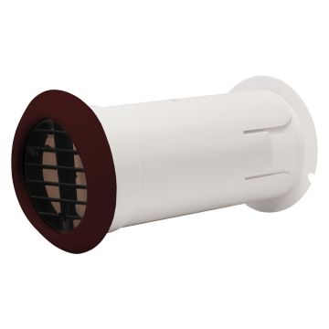 Image of Manrose DHRIWKBBS Internal Fit Wall Kit Backdraught Brown