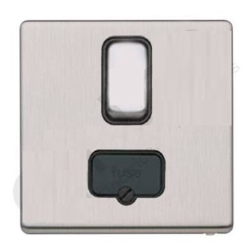 Image of MK Aspect K24941BSSB 13A DP Switched Spur Brushed Steel Black