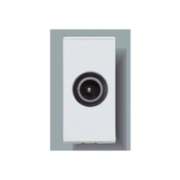 Image of MK Euro Module K5850WHI 1 Module Single Outlet TV Coaxial IEC Male White