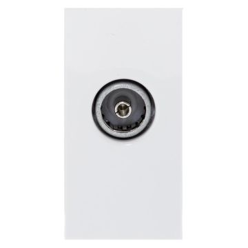 Image of MK Logic K5851WHI 1 Module Euro Female TV Coaxial Socket White