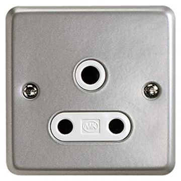 Image of MK Metalclad K843ALM 15A 1 Gang Round Pin Socket