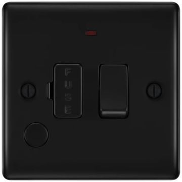 Image of BG Nexus Metal Switched Fused Spur Flex Outlet Neon Matt Black