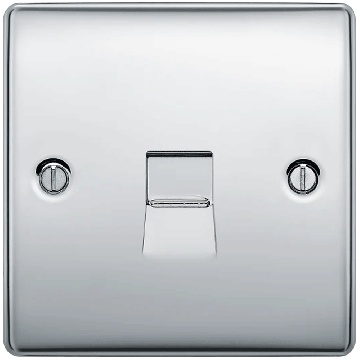 Image of BG Nexus Metal NPCBTS1 Telephone Slave 1 Gang Polished Chrome