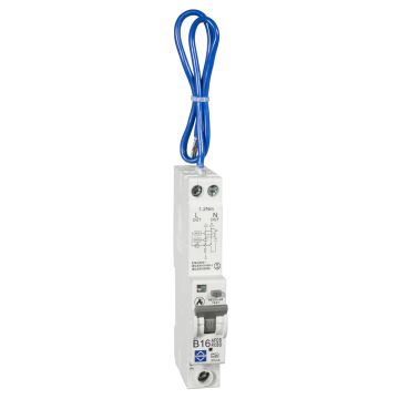 Lewden AFDD RCBO 16A Type B Double Pole 6kA P04-B16/30/1PNA