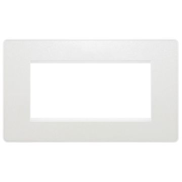 BG Evolve 4 Module Euro Front Plate Pearlescent White