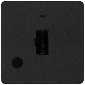 Image of BG Evolve 13A Fuse Connection Unit with LED Matt Black