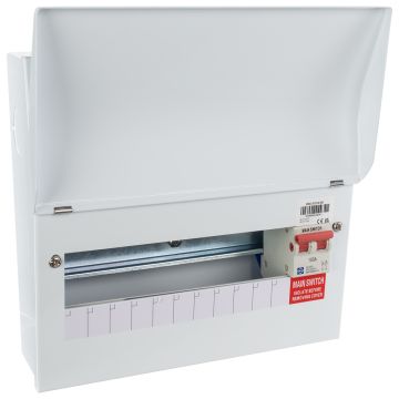 Lewden 11 Way RCBO Consumer Unit with Main Switch PRO-R11W-R1