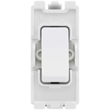 BG Evolve Grid 20A Switch Module DP White