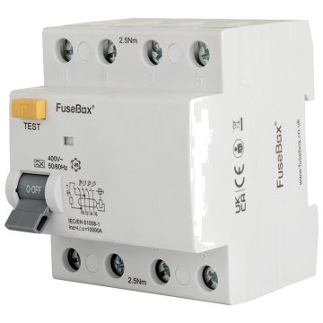 Image of Fusebox 63A 4 Pole Type A RCD RTA0630304