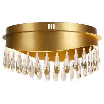 Image of Searchlight 19211-1GO Jewel Flush Gold with Crystal
