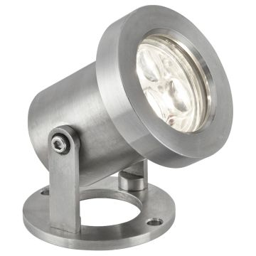 Image of Searchlight 6223SS Spikey LED Outdoor Spotlight Stainless Steel IP65