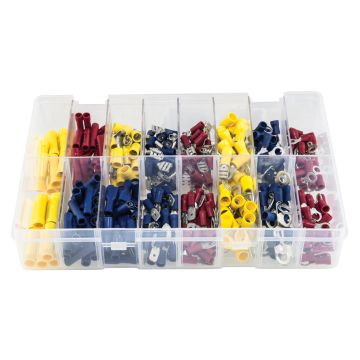 Image of SWA SAB-PRE Selection Box 350x Crimp Lugs Red Yellow and Blue