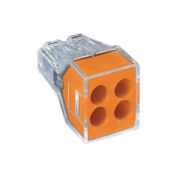 Image of Wago 773-104 32A 4-Way Push Wire Terminal Block 2.5mm 100 Pack
