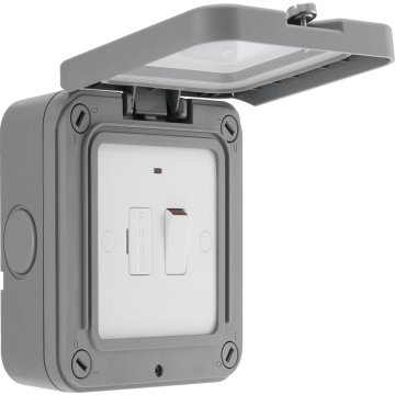 Image of BG Electrical Storm WP53 13A Outdoor Switched Fused Spur Grey IP66
