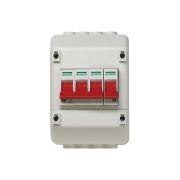 Image of Wylex REC4 Four Pole Isolator Switch 100A Insulated Enclosure
