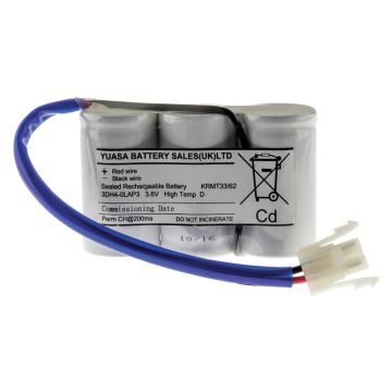 Image of Yuasa 3 Cell Plate Emergency Lighting Battery 3.6V 4aH Lead