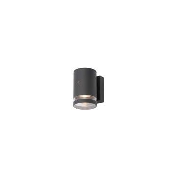 Forum Zink Lens GU10 Spotlight Photocell Up or Down Wall Light Anthracite
