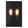 Astro Messina Twin Exterior Wall Light Textured Black