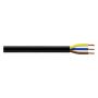 3183Y 1mm PVC Flexible Cable Three Core Black 100M