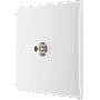 BG Electrical 864 1 Gang Satellite Socket White